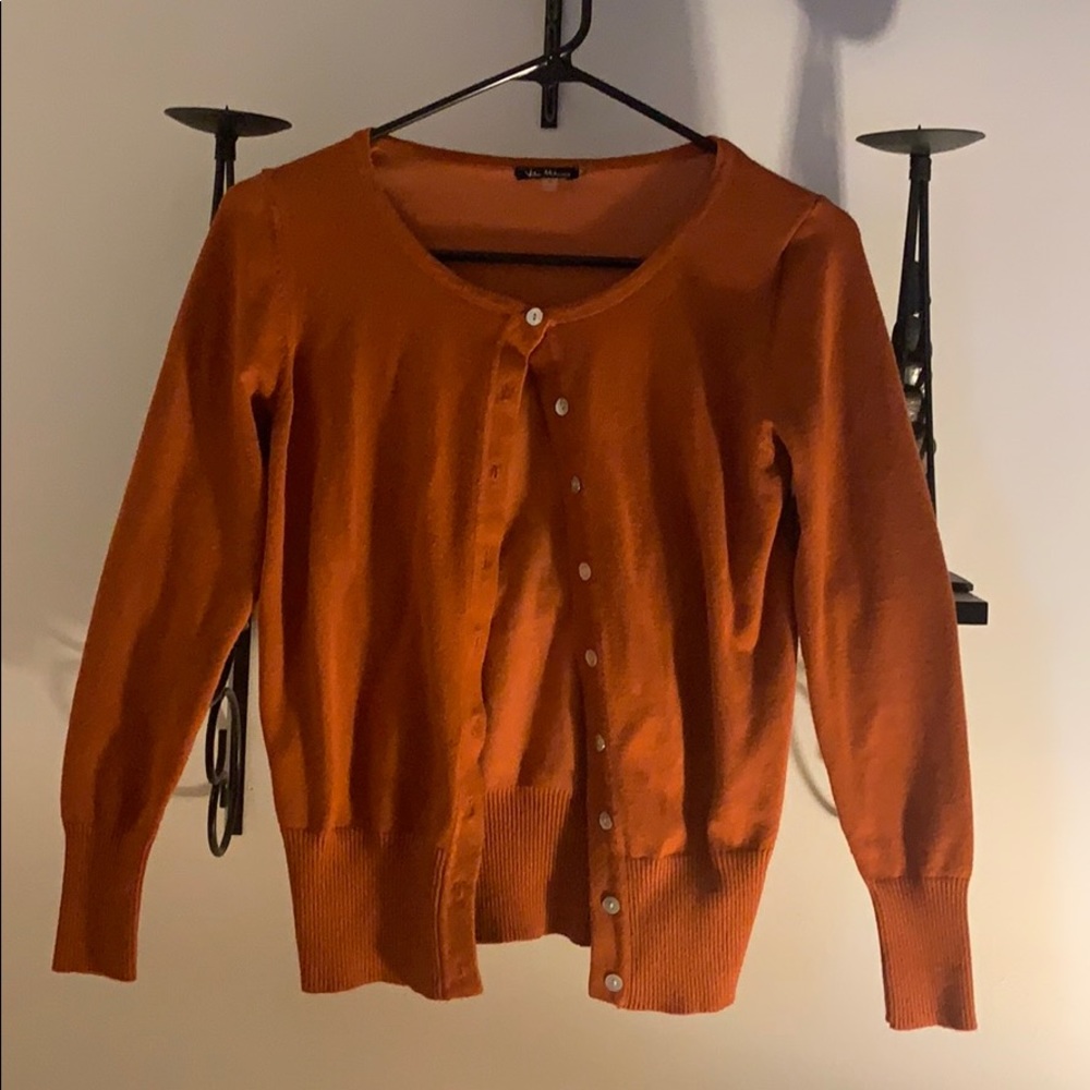 Burnt Orange Cardigan